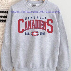 Montreal Canadiens Sweatshirt, Vintage Montreal Canadiens Sweater 1909 shirt